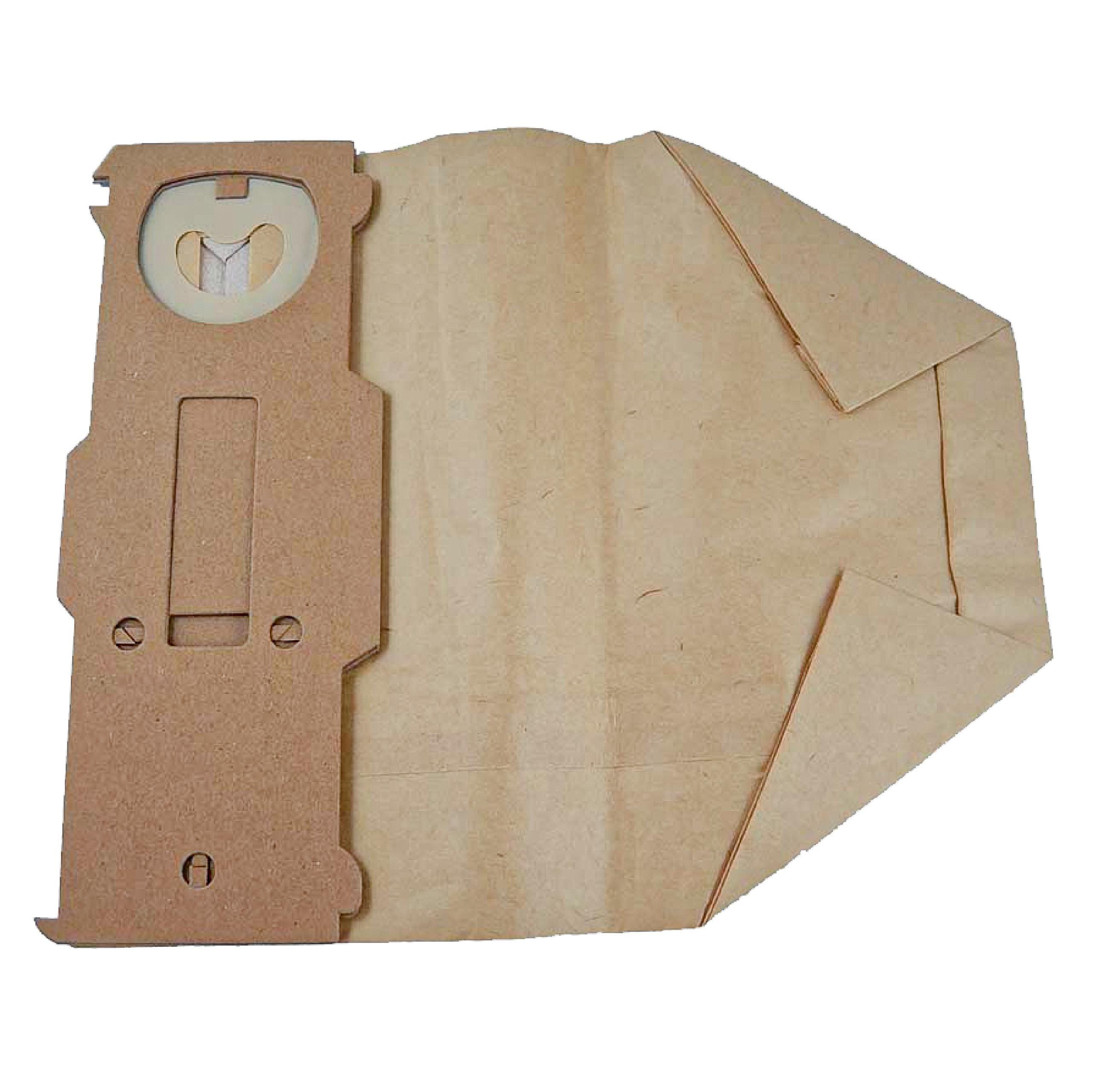Vhbw 10x sacchetto compatibile con Vorwerk folletto VK131SC aspirapolvere -  in carta, 24,5cm x 20,5cm, marrone