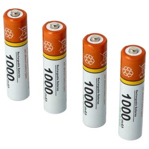Piles AAA rechargeables de qualité supérieure, piles AAA 1000 mAh NiMH  haute capacité, piles AAA, paq./12