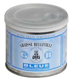 Bidon de graisse lubrifiante anti-friction semi-transparent bleue 5 kg