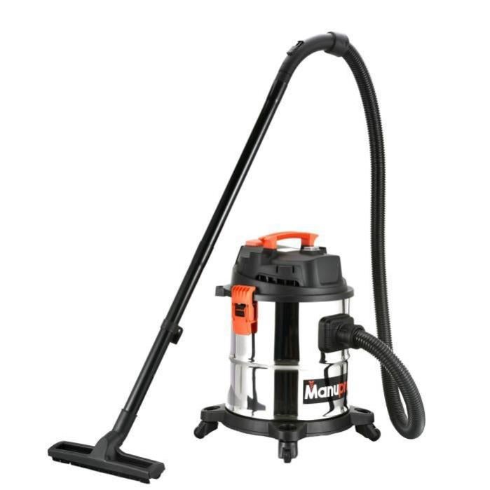 Aspiratore acqua, polvere e cenere MANUPRO - Serbatoio in acciaio inox - 20  L - Funzione soffiante | Leroy Merlin