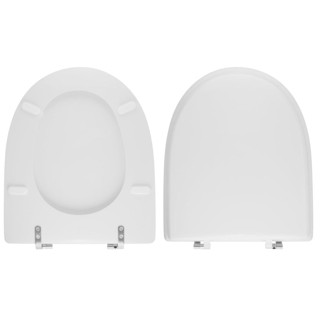 Copriwater King Seat Per Roca Dama – In MDF Laccato Bianco Lucido, Made In Italy, Qualità Duratura