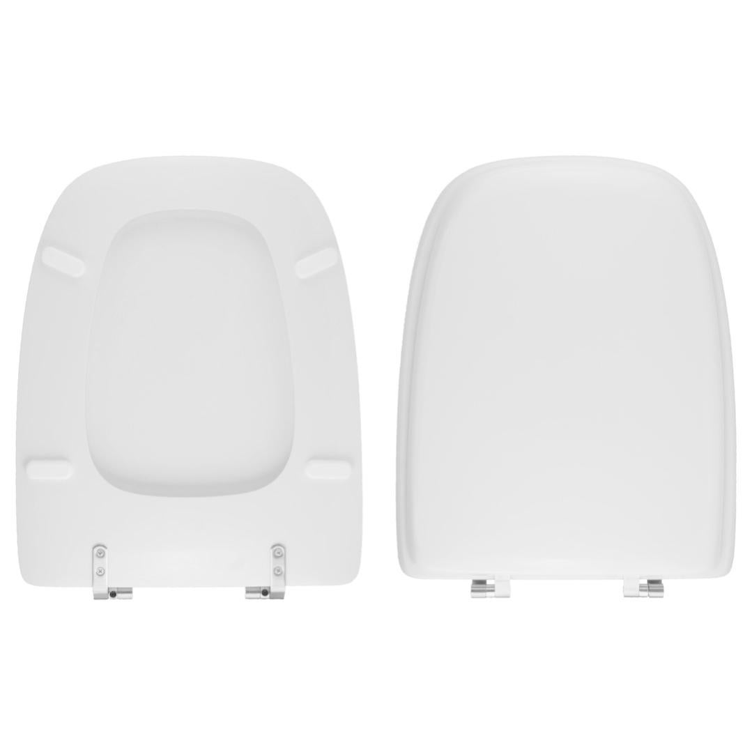 Copriwater Dedicato Per KERASAN BRIO In Legno Rivestito Di Poliestere Con Cerniere Inox (Normale O Soft Close) - 5
