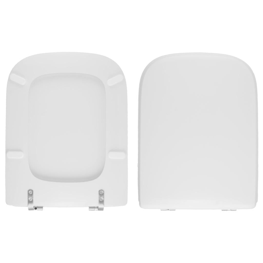 Copriwater HYDRO HOME Per ALPINA DOLOMITE - Tavoletta WC In Legno Rivestito Poliestere, Bianco, MADE IN ITALY