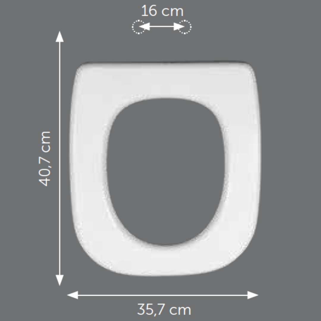 Copriwater Per Duravit D-Code Termoindurente Bianco Con Cerniera Inox Soft Close