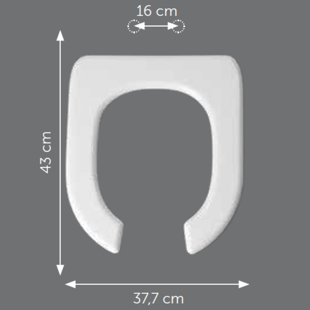 Copriwater In Legno Per Clodia Dolomite - Rivestito In Resina Bianco Lucido, Made In Italy - Foto 5