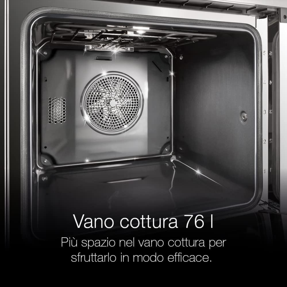 Miele H 2266-1 B, Forno Elettrico da Incasso, A+, 76 Litri, Ventilato,  Acciaio Inossidabile, Nero/Acciaio, 59.5 x 59.6 x 56.9 cm | Leroy Merlin