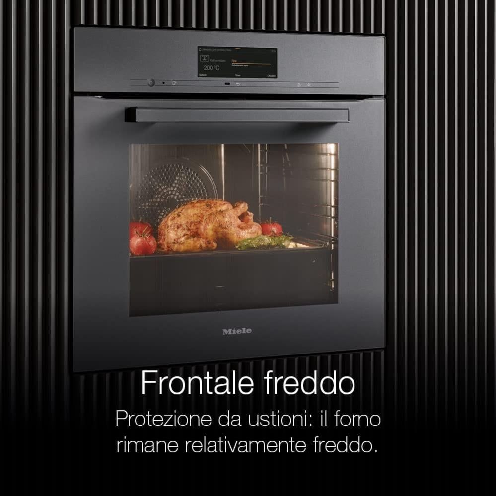 Miele H 2266-1 B, Forno Elettrico da Incasso, A+, 76 Litri, Ventilato,  Acciaio Inossidabile, Nero/Acciaio, 59.5 x 59.6 x 56.9 cm | Leroy Merlin