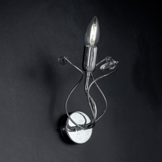 Anello con cristallo a goccia rodiato | Viganò Milano 1919 Anello con cristallo a goccia rodiato | Viganò Milano 1919