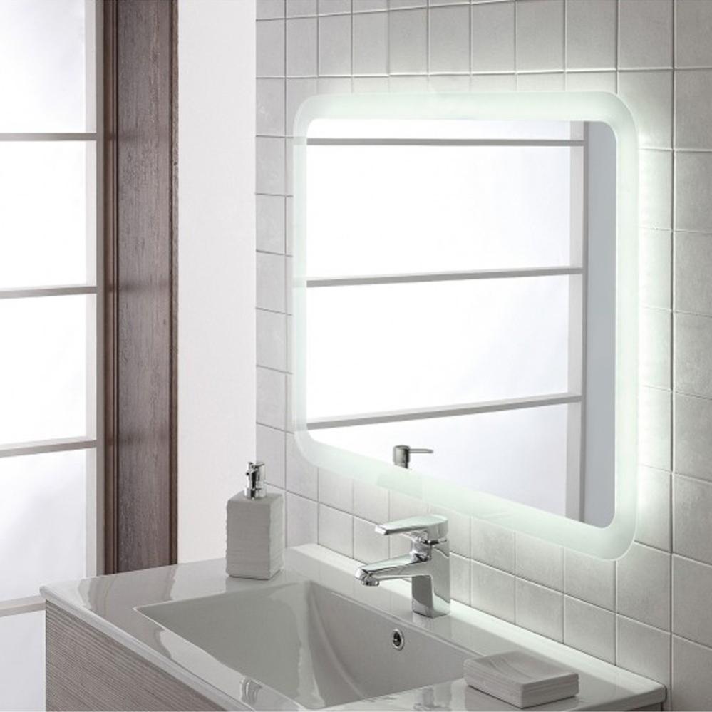 Specchio da bagno a LED intelligente retroilluminato: specchi illuminati antiappannamento a 3 colori ad arco 36x24 pollici con temperatura del tempo-CRI95  13