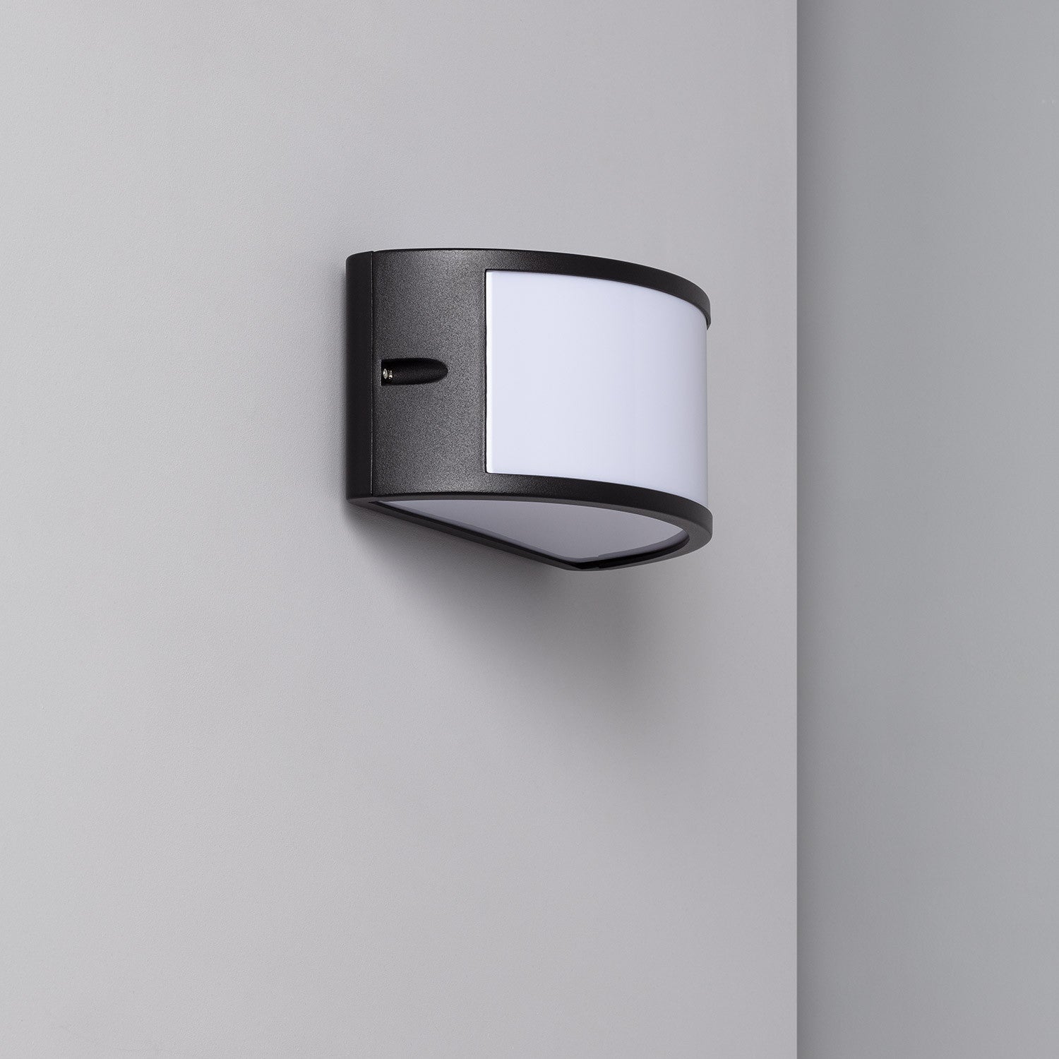 Applique led da parete doppia luce ip65 muro esterno 24W lampada plafoniera  moderna Up e down fascio luminoso effetto muro Nero 8x22x5 cm 6500K Maka