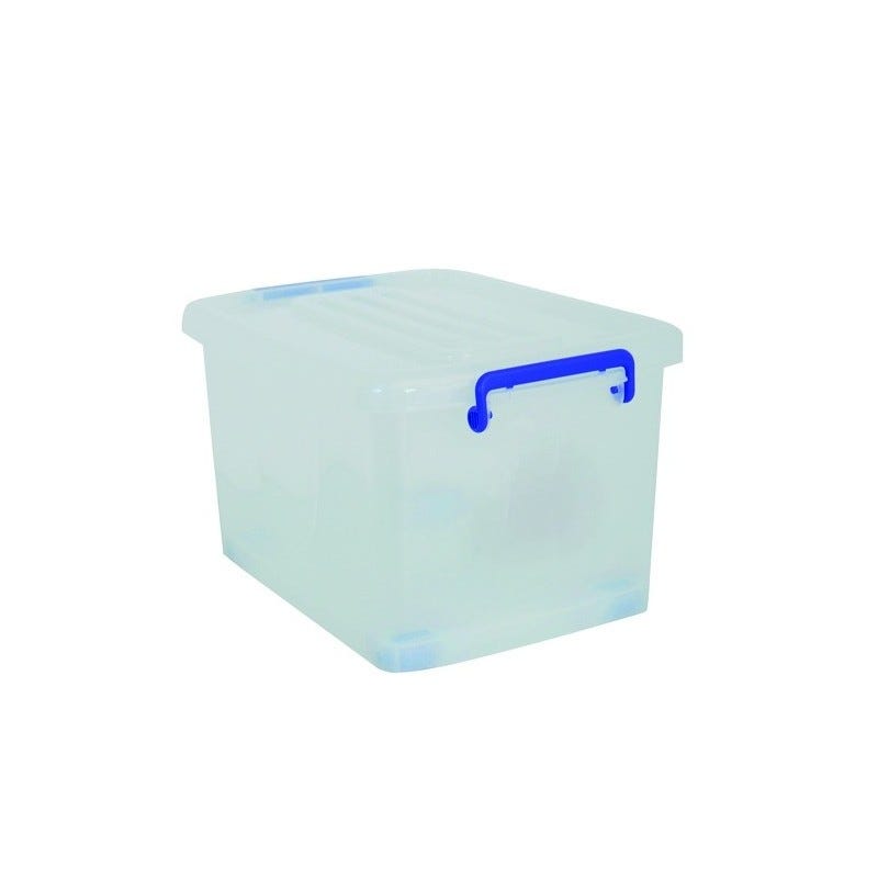 Boite de rangement transparente 25L en plastique CARREFOUR HOME : la boite  de rangement à Prix Carrefour