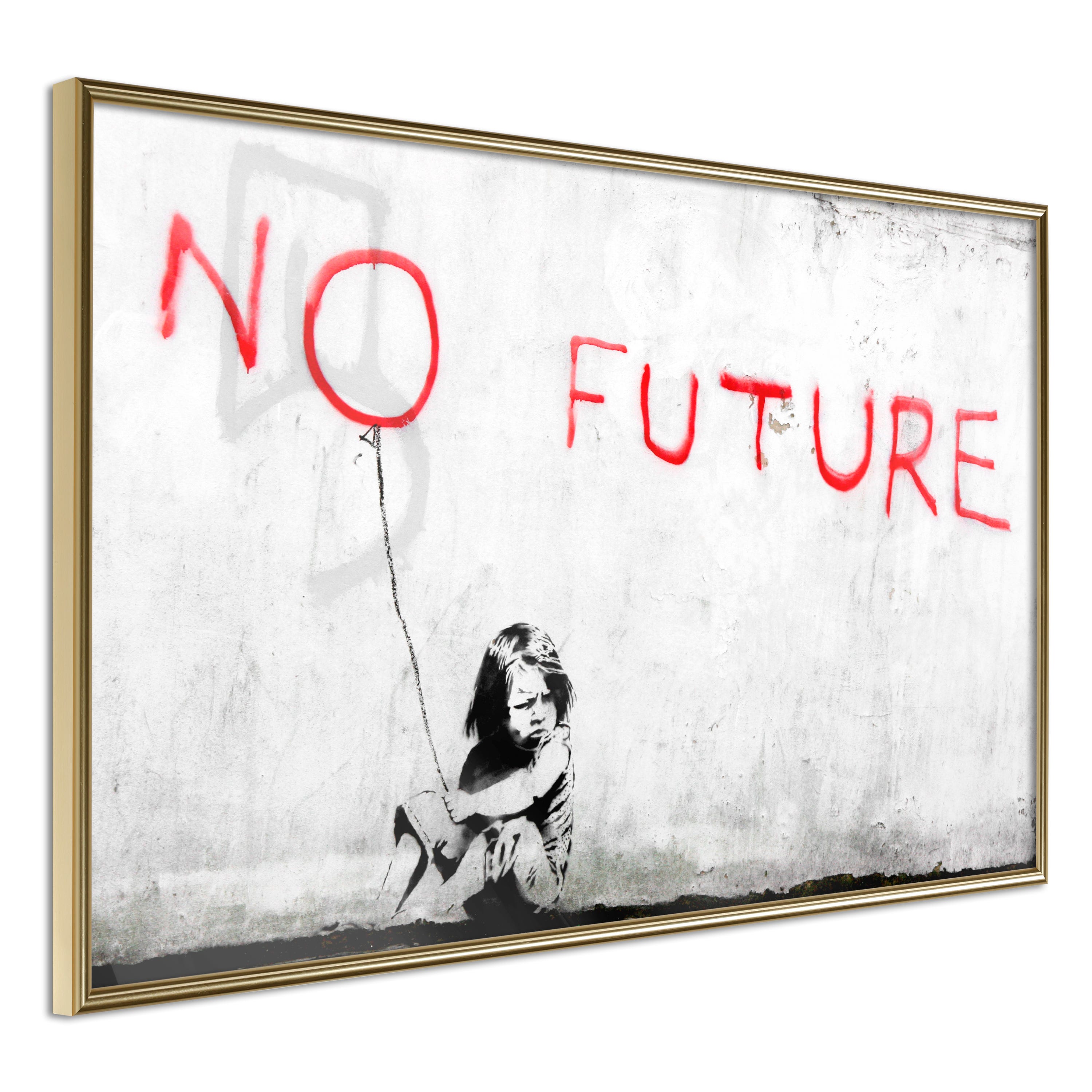 Poster - Banksy: No Future 90x60 cm
