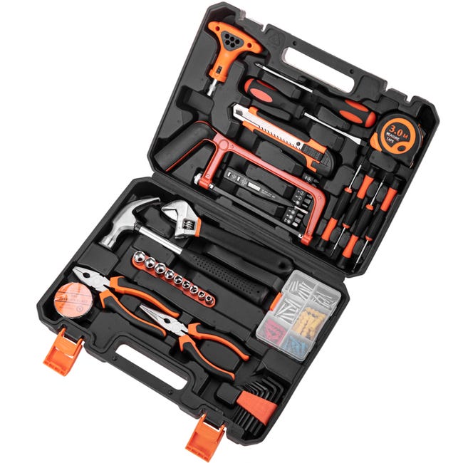 Set Point Strumenti Set di strumenti di base da 82 pezzi. Cacciavite, pinze, martello ...