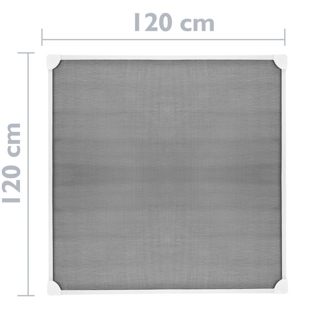 Mosquitera para ventana max 120 x 120 cm magnética PVC flexible blanco