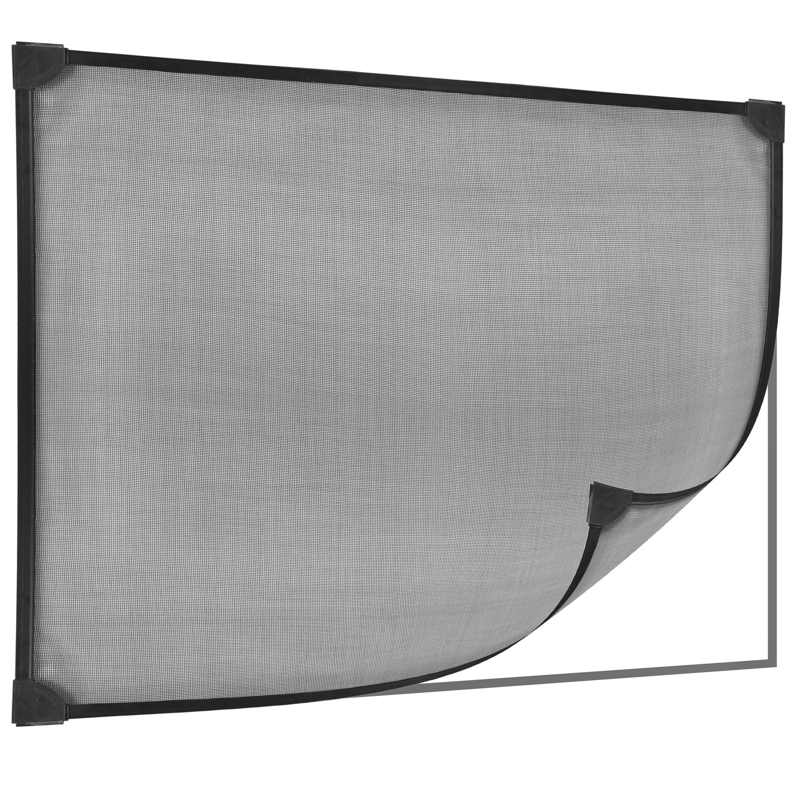 Mosquitera para ventana max 100 x 120 cm magnética PVC flexible negro
