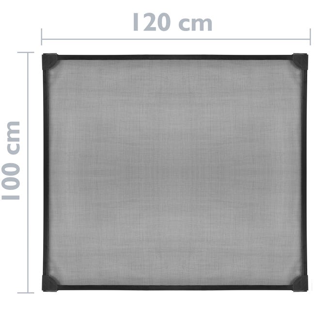 Mosquitera para ventana max 120 x 120 cm magnética PVC flexible blanco -  Cablematic