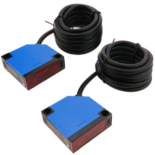 cellule photoelectrique capteur interrupteur commutateur no nc 12 24vdc barrage leroy merlin