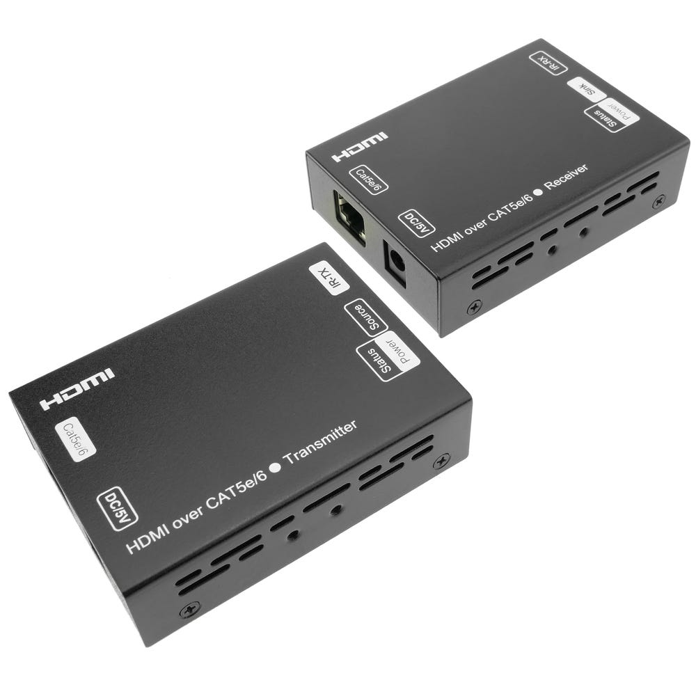 Extender HDMI via Ethernet 60 m - Émetteur et récepteur