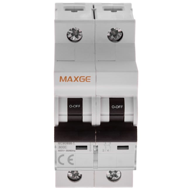Interruptor Automático Magnetotérmico 2P Curva C 6A 6KA - GACIA | Leroy Interruptor Automático Magnetotérmico 2P Curva C 6A 6KA - GACIA | Leroy