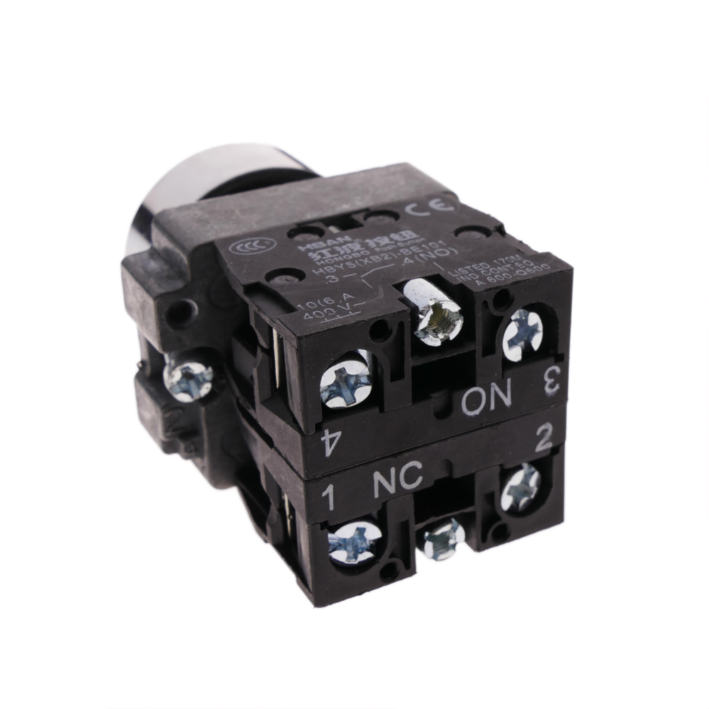 BeMatik - Bouton Poussoir Momentané 22mm 1NO 400V 10A Normalement Ouvert Vert 13324114 - Foto 4