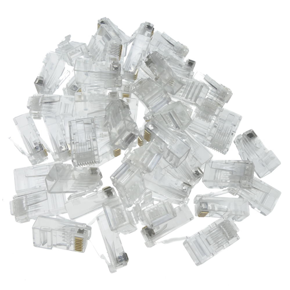 Connecteur UTP Cat.6 RJ45 mâle sertir le câble 100-pack - 4