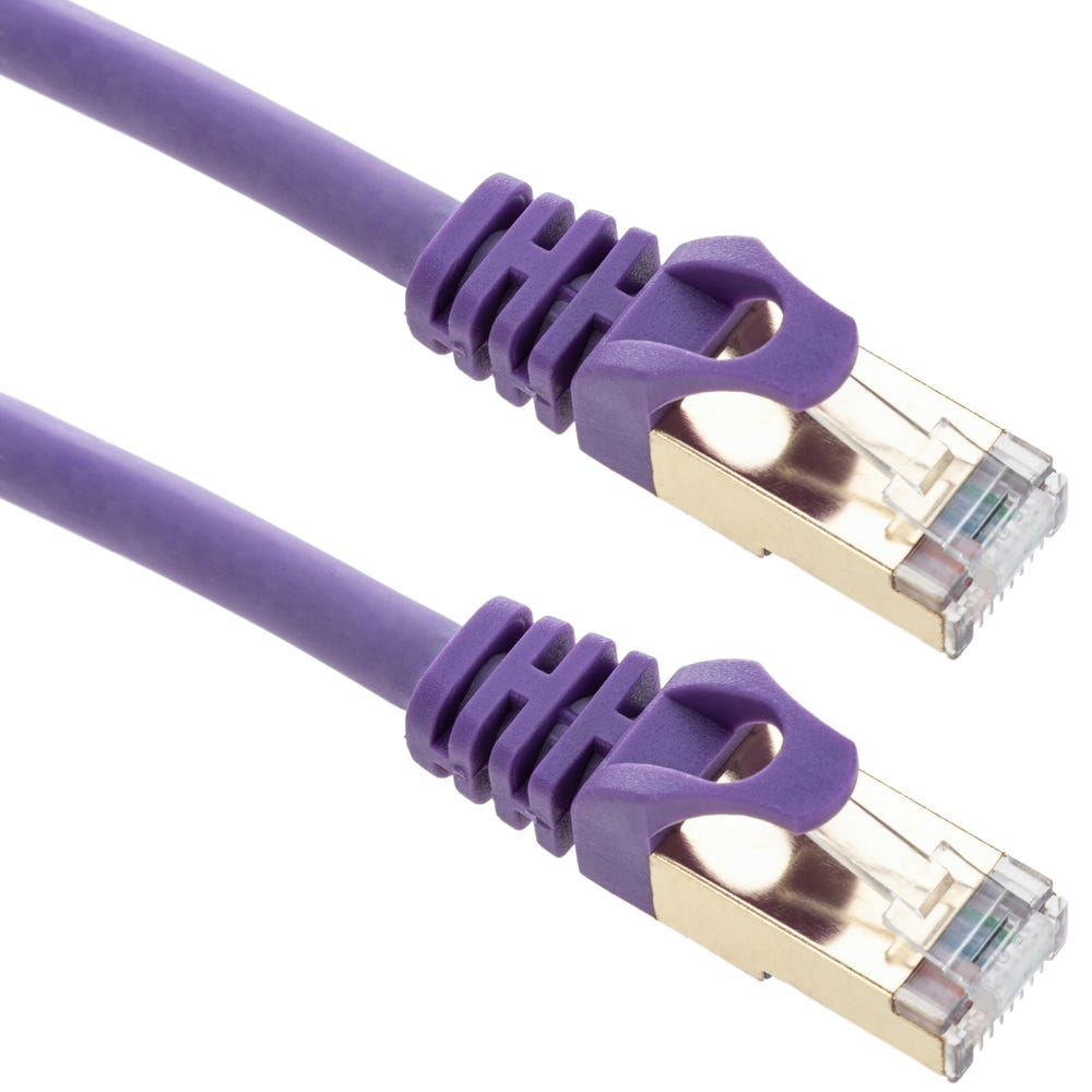 Câble Réseau Ethernet Cat.8 40gbase-t 40gb Rj45 S/ftp 1 M Patch