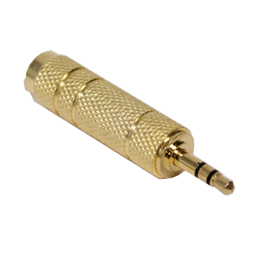 Adaptateur audio 6,3 mm stéréo TRS jack 3,5 mm femelleàmâle minijack Leroy Merlin