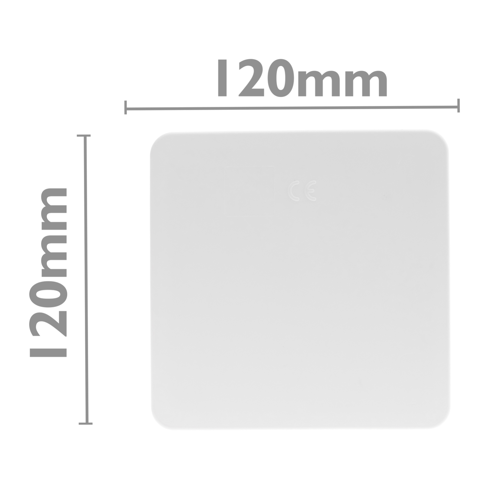 Boîte encastrée de registre électrique carré 100x100x48mm pour les murs creux - 3