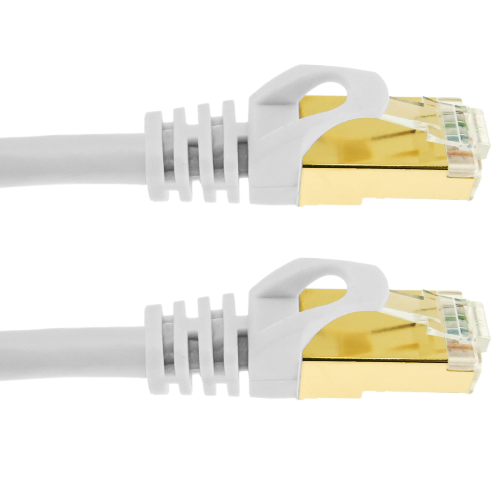 Câble réseau Ethernet SSTP Cat.7 blanc 0,5 m - 9
