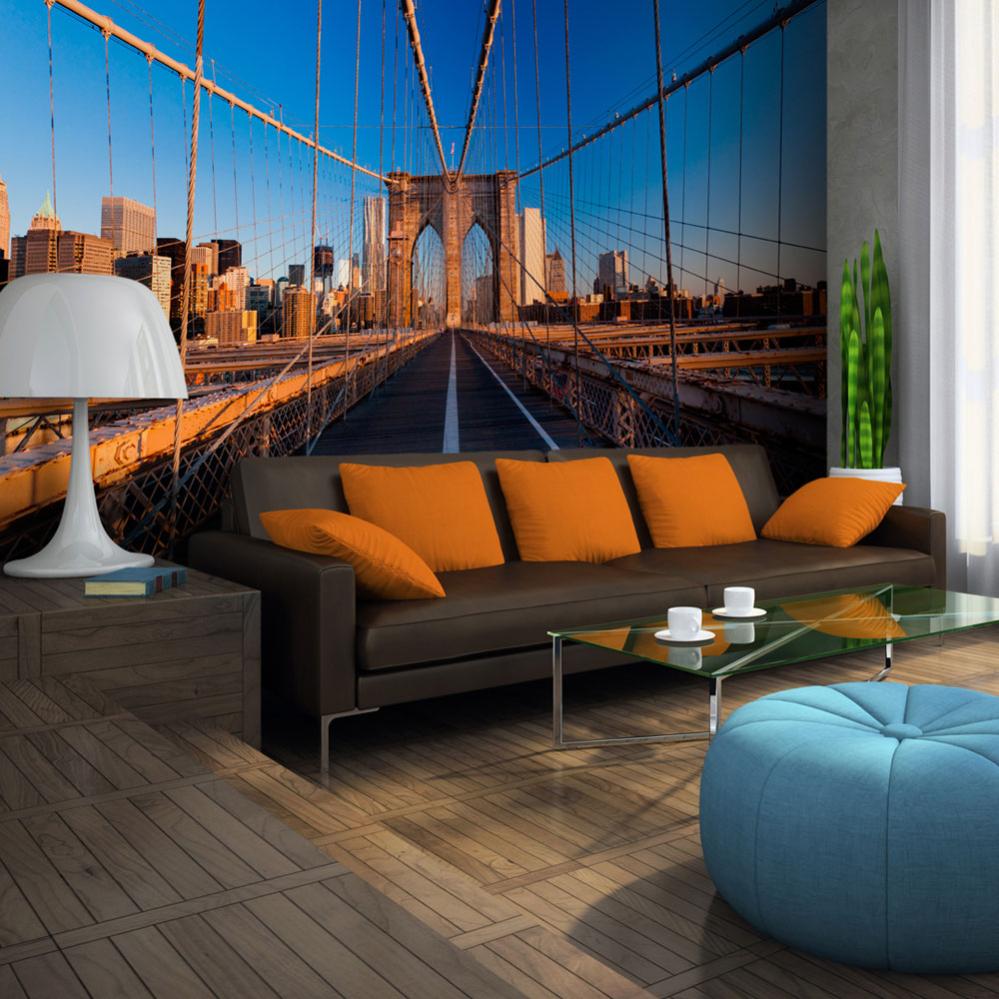 Papier Peint Sur Le Chemin De Manhattan 350x270 Cm Leroy Merlin