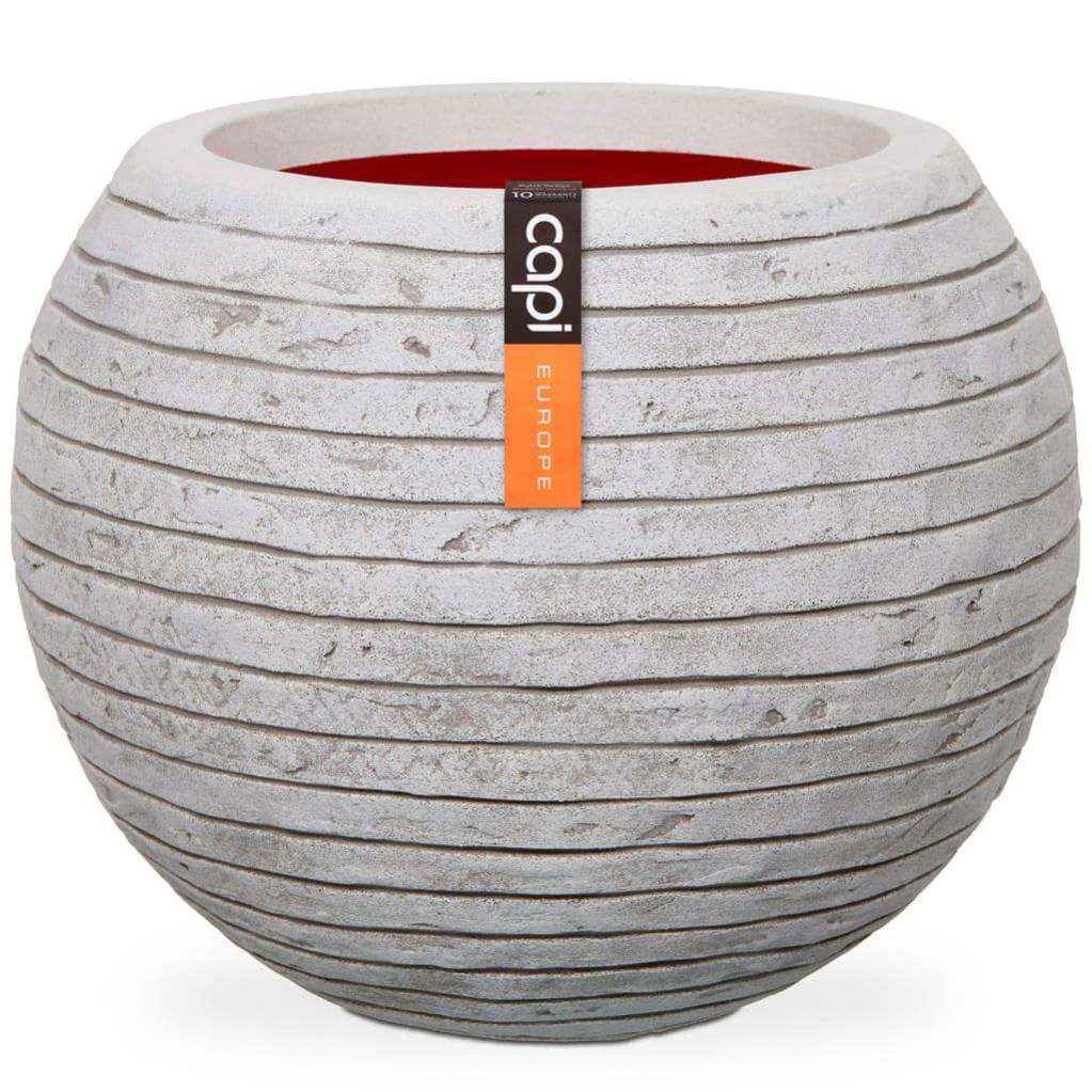 Vaso Oval Capi Nature Rib | 35x34 cm | Marfim KOFI932 - Vasos e