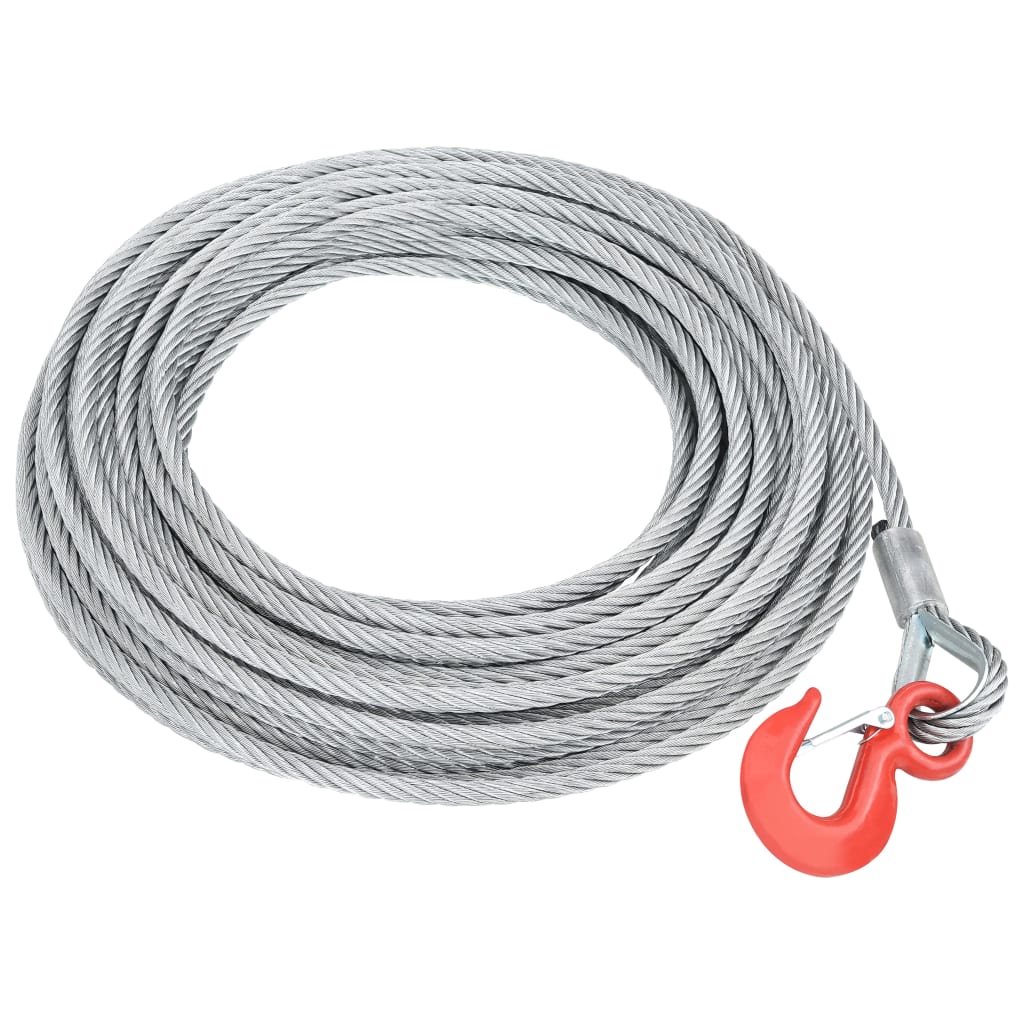 VEVOR Corde de Treuil 10mm x 30m, Cable en Acier Galvaniser 2