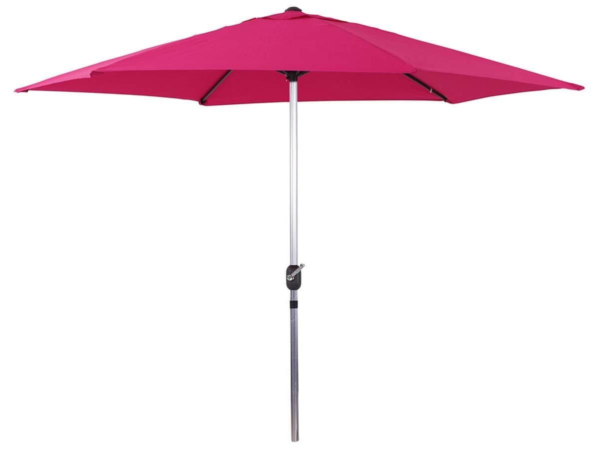 Ombrellone Da Giardino COBANA 3,4 M: Grande, Con Asta In Alluminio, Rosso Scuro, Per Esterni - 2