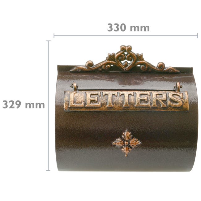 Buz n antiguo de hierro colado para cartas y correo postal de