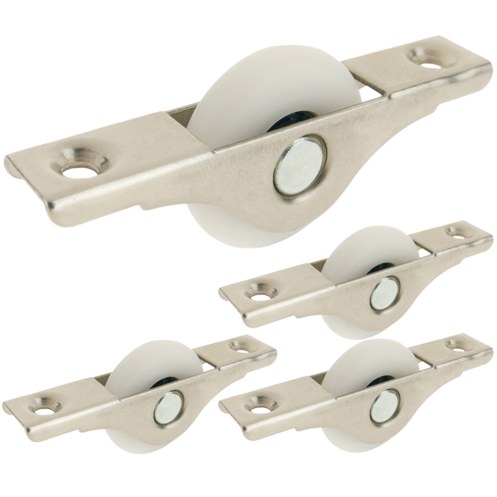Roulette En Nylon De 30 Mm Pour Portes Et Meubles 4 Pack 30x13x8mm