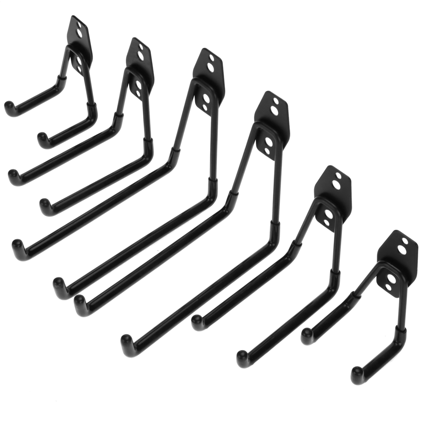 AJMDGW 50 Ganci For Pareti In Metallo Nero (25 Ciascuno Da 4" E 6 - Foto 3