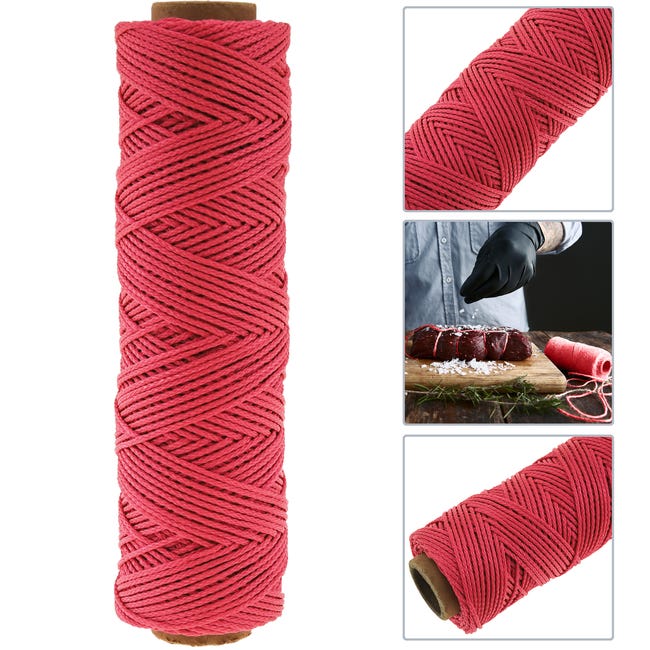 Corde d'amour en Nylon rouge 50 mètres, ficelle en soie synthétique, 2mm
