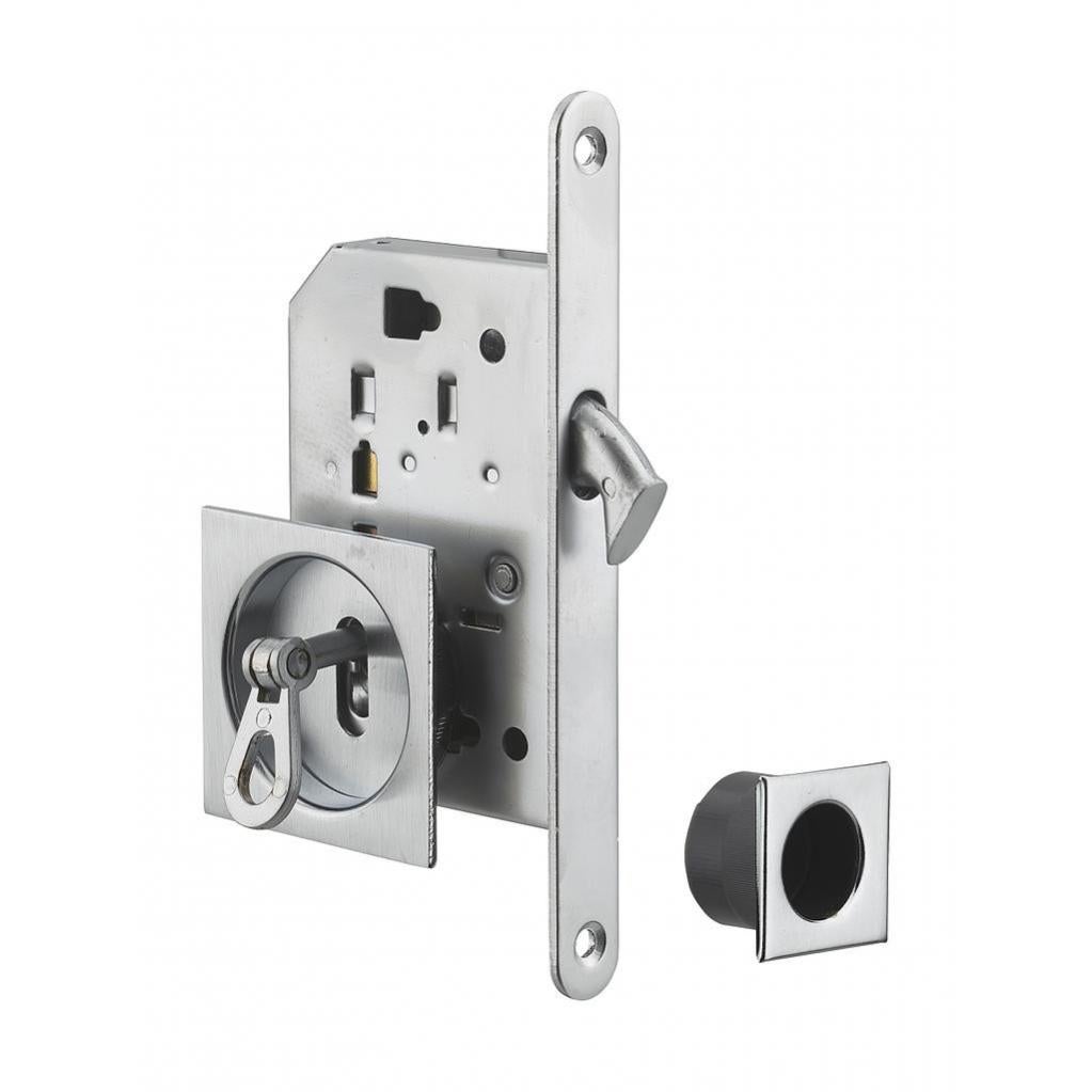 Serrure à Crochet Encastrée KeyMet 72/40 – Pour Porte Coulissante – Zingué