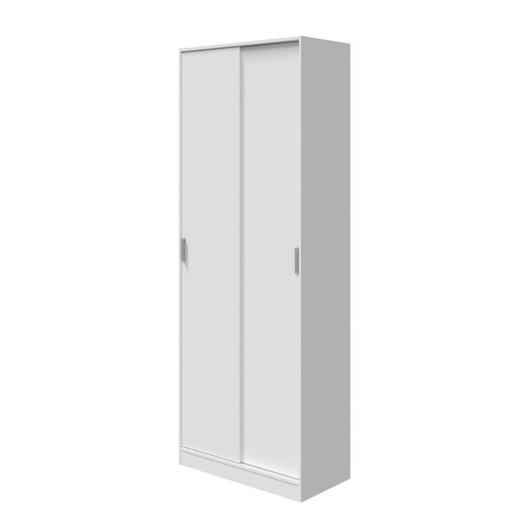 Armario 2 puertas correderas acabado blanco, 200 cm(alto)100 cm(ancho)50 cm(fondo.  Color