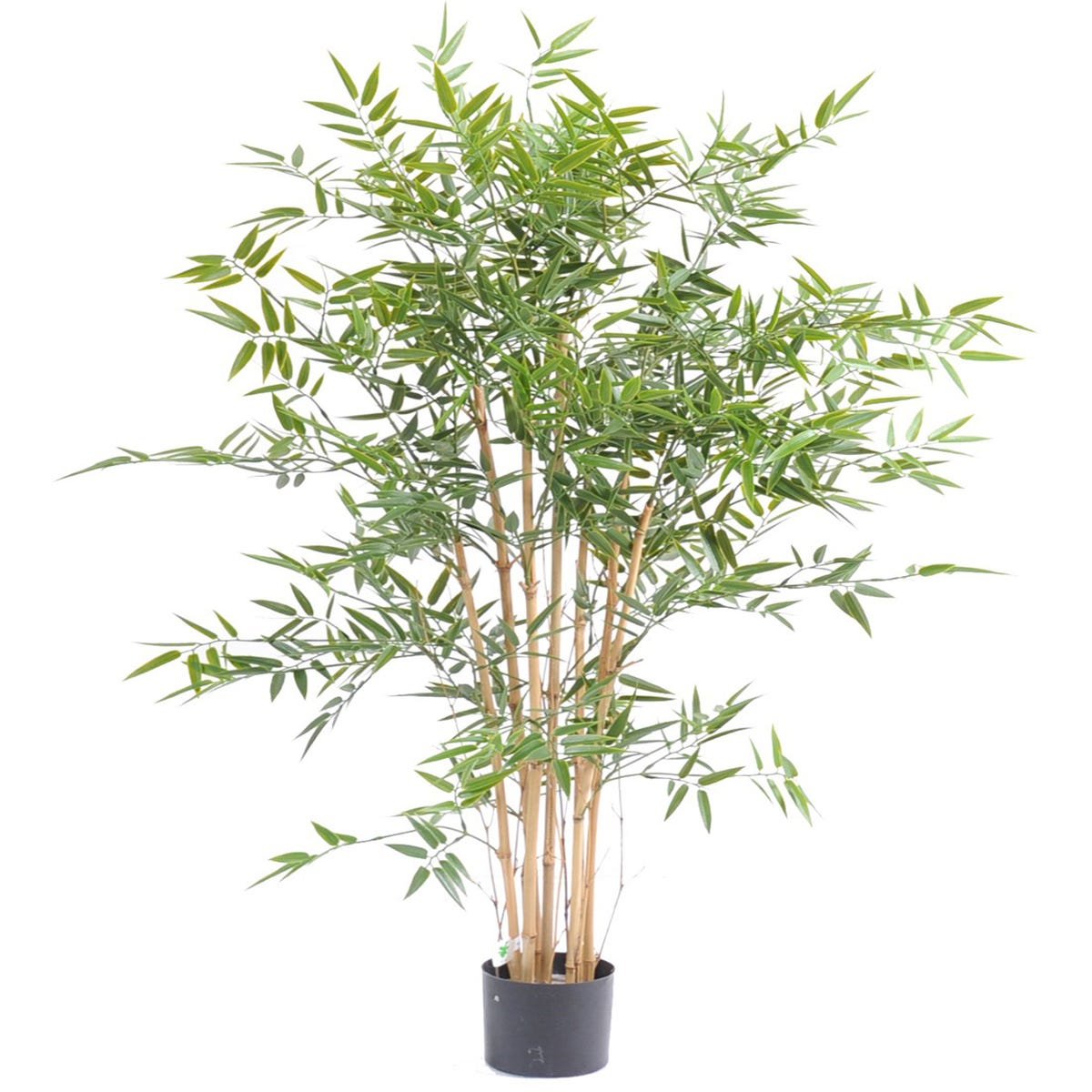 Plante Artificielle Haute Gamme Spécial Extérieur En Bambou Artificiel,  Couleur Verte - Dim : 120 X 75 Cm