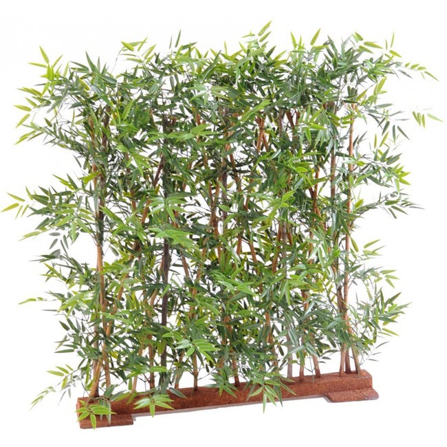 Plante Artificielle Haute Gamme Spécial Extérieur/ Haie Bambou Artificiel  Coloris Vert - Dim : 90 X 45 X 120 Cm | Leroy Merlin