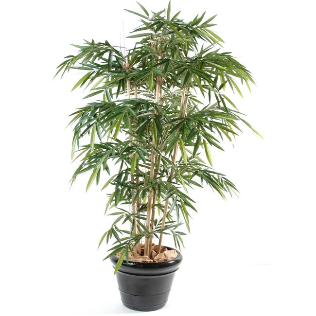 Plante Artificielle Haute Gamme Spécial Extérieur / Bambou Artificiel  Coloris Vert - Dim : 180 X 90 Cm | Leroy Merlin