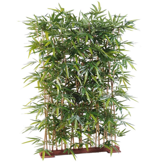 Plante Artificielle Haute Gamme Spécial Extérieur/ Haie Artificielle  Bambou, Coloris Vert - Dim : 150 X 50 X 130 Cm | Leroy Merlin