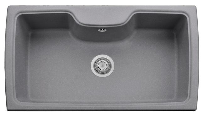 Lavello Da Cucina ELLECI 1 Vasca Granitek Nero 70 Cm - Design Moderno E Resistente - Foto 2