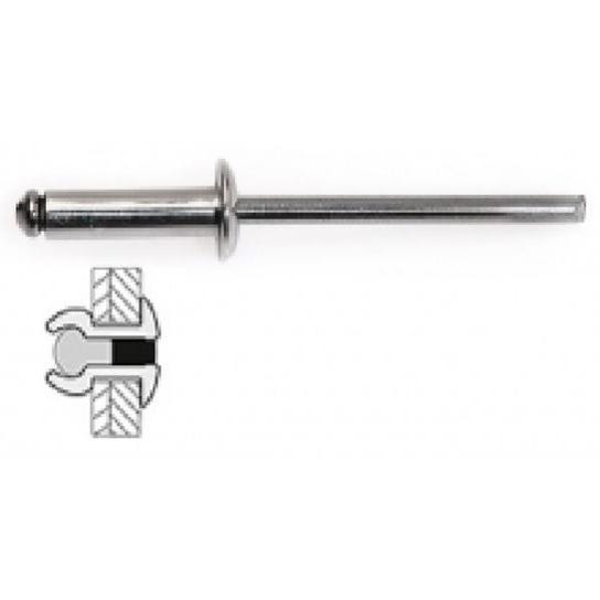 Set Da 500 Rivetti Tubolari In Alluminio 4x10 Mm – Con Gambo In Acciaio Zincato, Ideali Per Fai Da Te E Riparazioni