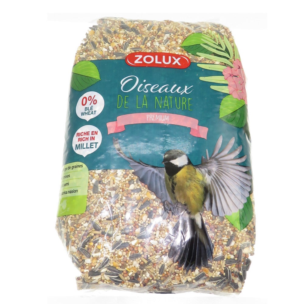 Zolux -Graines nourriture mélange premium riche en millet 2.5 kg pour  oiseaux