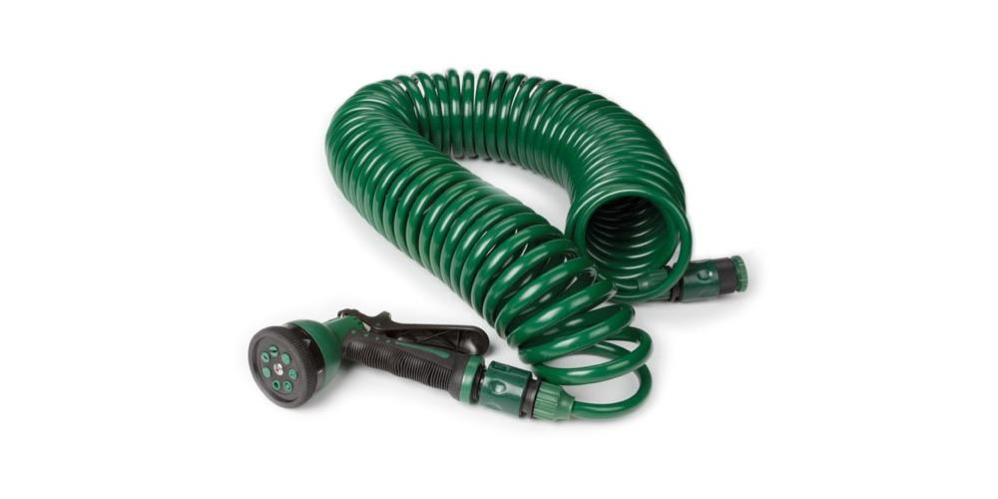 Tuyau D’Arrosage Spirale 15 M Wiltec – 7 Modes Jet, Raccord Rapide, Compact & Pratique Jardin