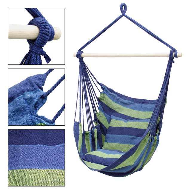 DreamGYM Balançoire hamac de porte – Chaise hamac avec support dans le  cadre de porte – Balançoire sensorielle pour adultes et enfants – Bleu ciel  – OceanBargains