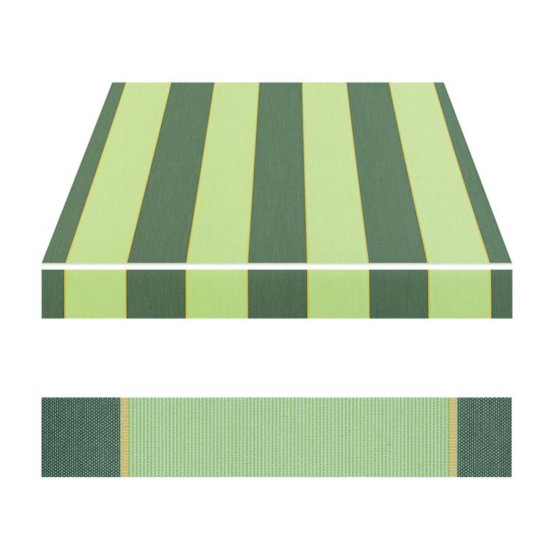 Toile De Remplacement Pour Store Banne 3,5 X 3 M - Tissu Acrylique Sauleda Blanc Rouge 2212 Rentoilage De Store Terrasse 83809387