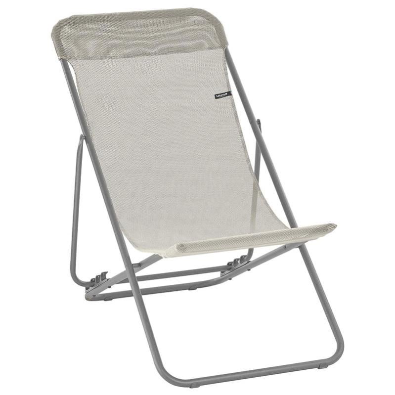 Chaise longue LAFUMA Transatube2 Batyline Iso Seigle Lot de 2